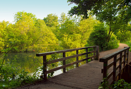 a bridge over river