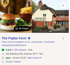 a pub used a lot by peole of andover