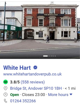 pub located in heart of andover town